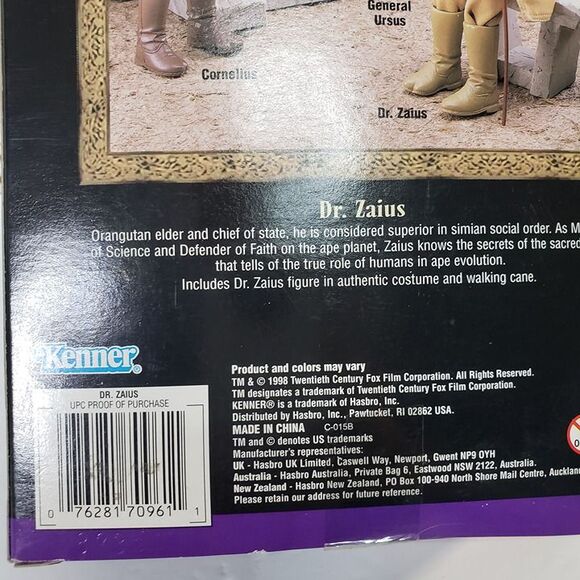 Vintage 90s Kenner Planet of the Apes Doll Action Figure Dr Zaius New Old Stock - Picture 9 of 12